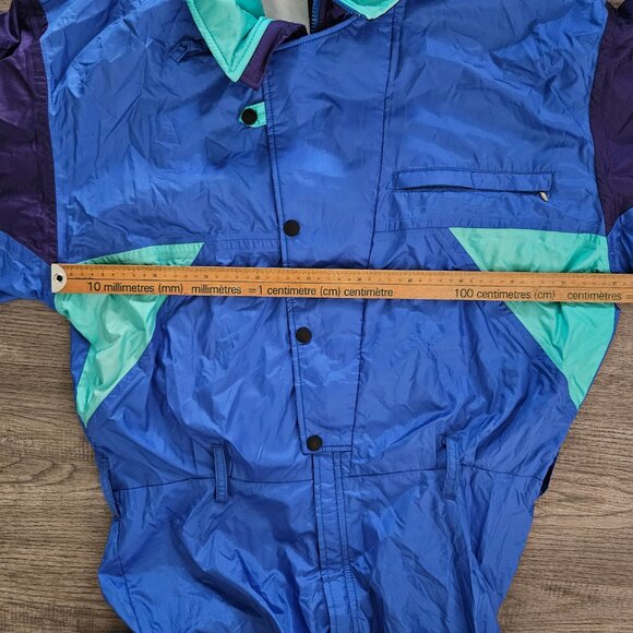 Serac Men’s One-Piece Ski Suit Blue Teal Purple Weatherproof Vintage 42 - Picture 10 of 15